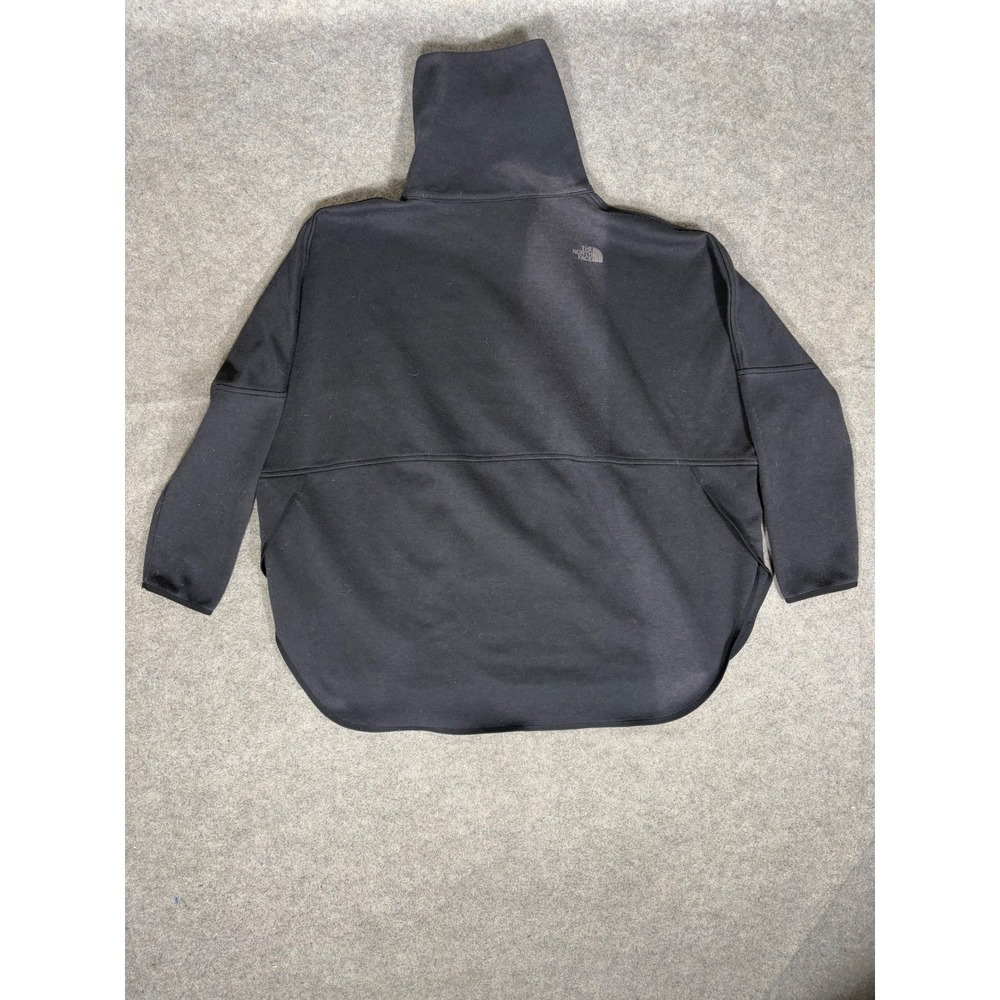 The North Face Slacker Poncho Womens Medium Black Funnel Neck Hoodie NF0A2WKN - Picture 7 of 7